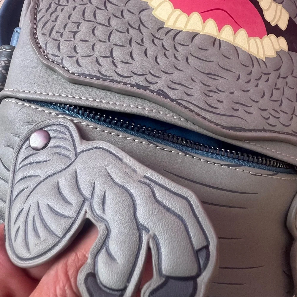 🦖 Rare Loungefly x Funko Pop! Jurassic World “Blue” Velociraptor Mini Backpack 🦖